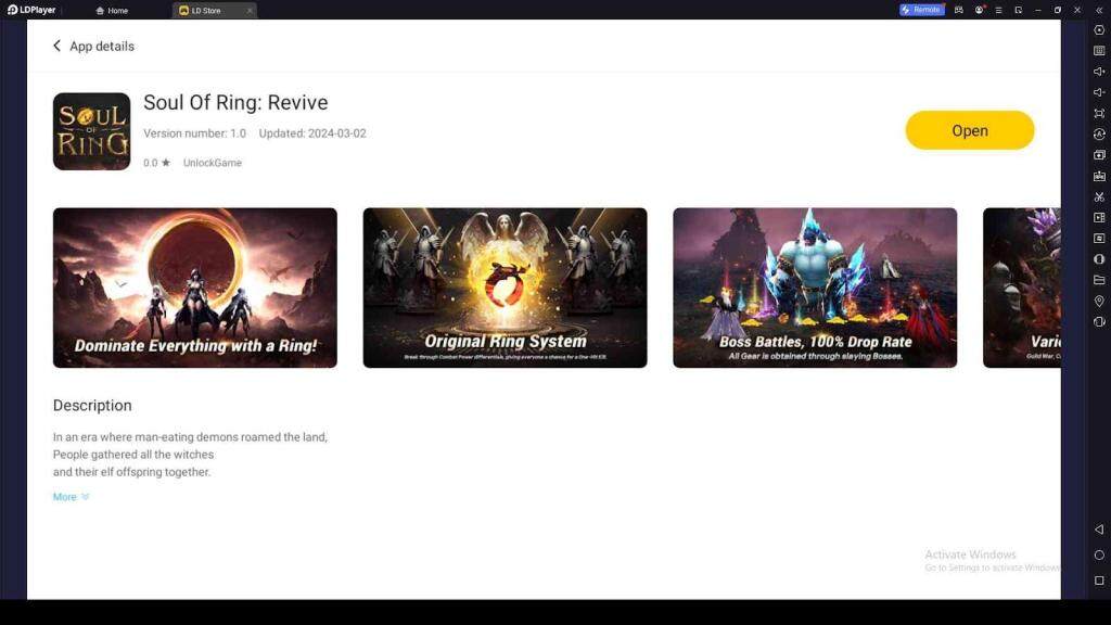 Playing Soul Of Ring: Revive on PC with LDPlayer