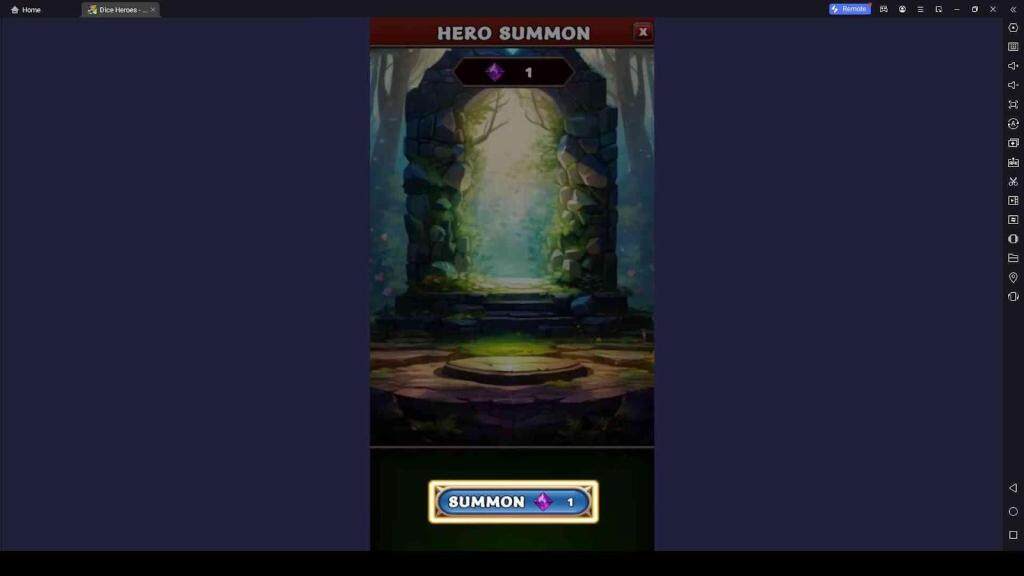 Summon Heroes in Dice Heroes 