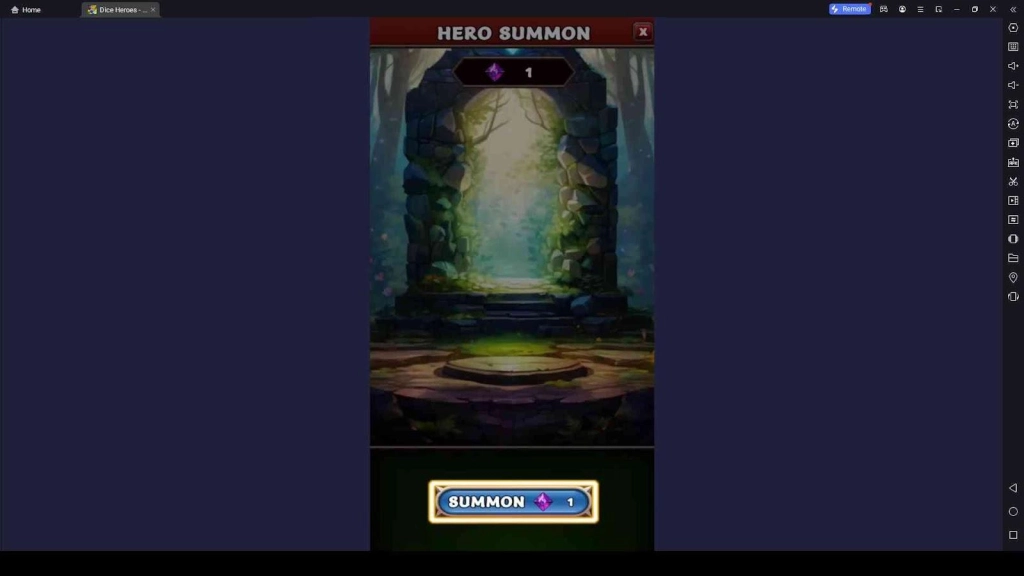 Summon Heroes in Dice Heroes 