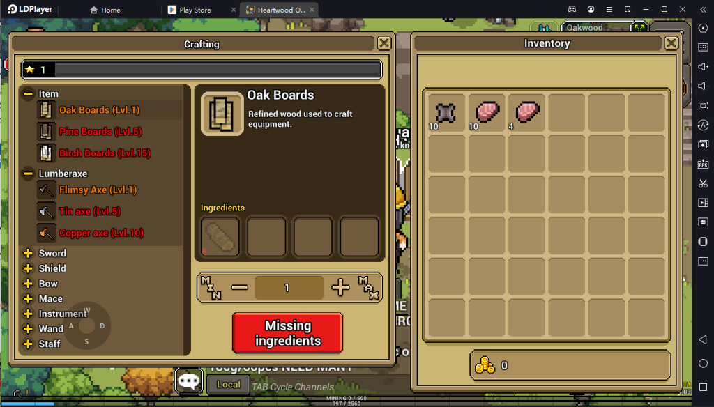 Heartwood Online ไกด์เล่นเกมฉบับเข้าใจง่ายกับเกม MMORPG ภาพ Pixel ย้อนยุคบน LDPlayer9