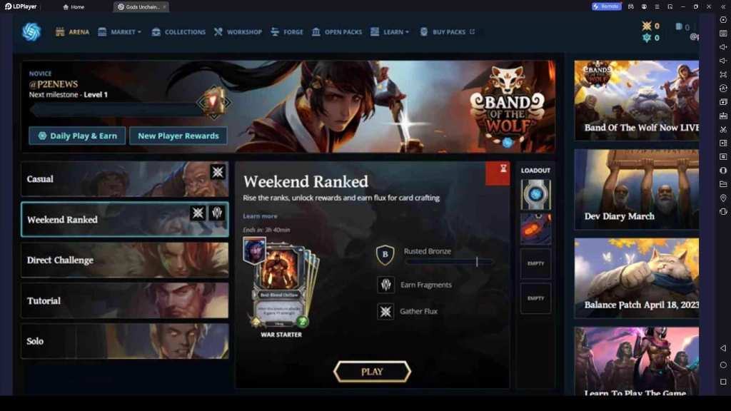Raise the Ranks Through Ranked Matches in Gods Unchained