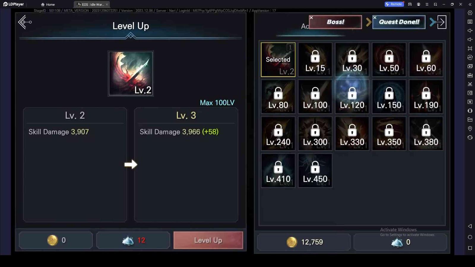 Equip and Upgrade the Best Skills