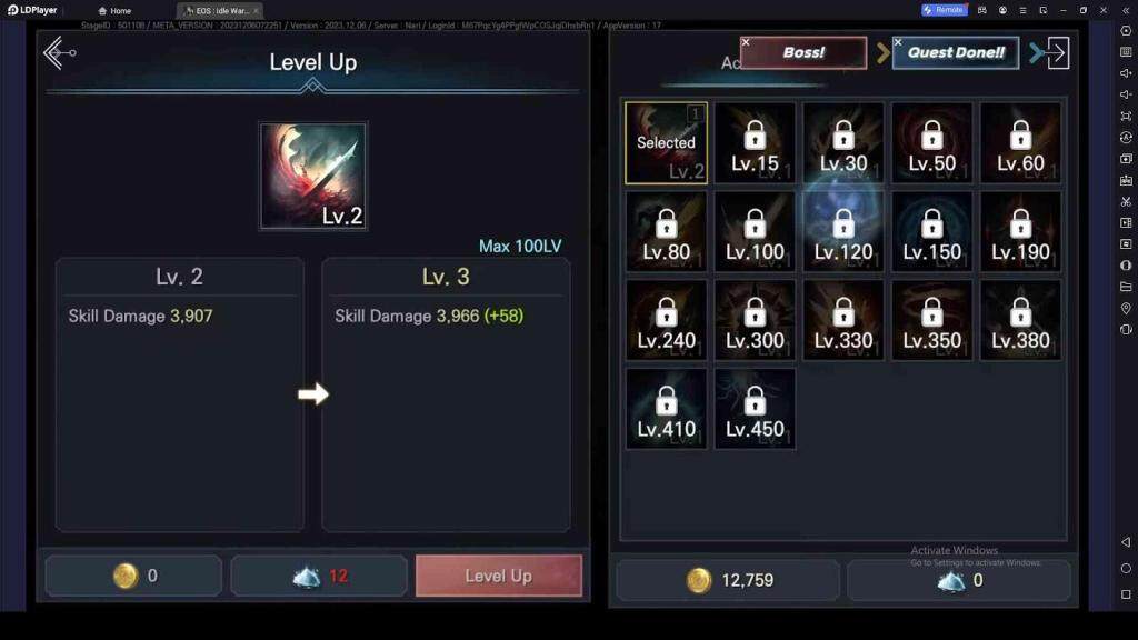Equip and Upgrade the Best Skills