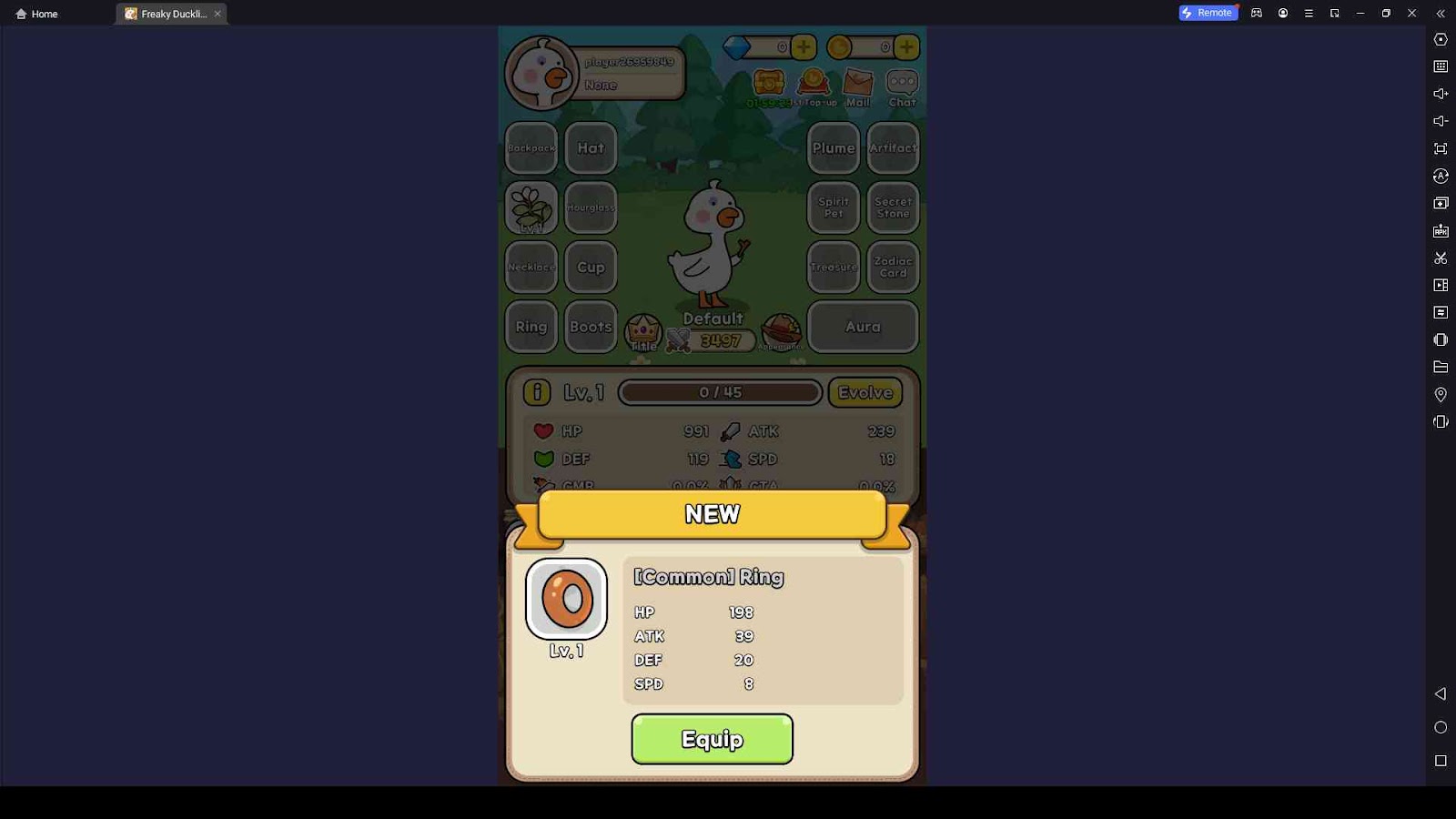 Incubate Duck Eggs for Powerful Items