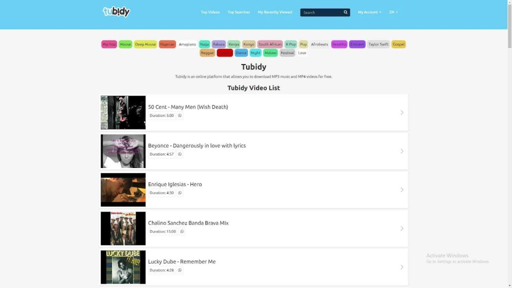 What is Tubidy?