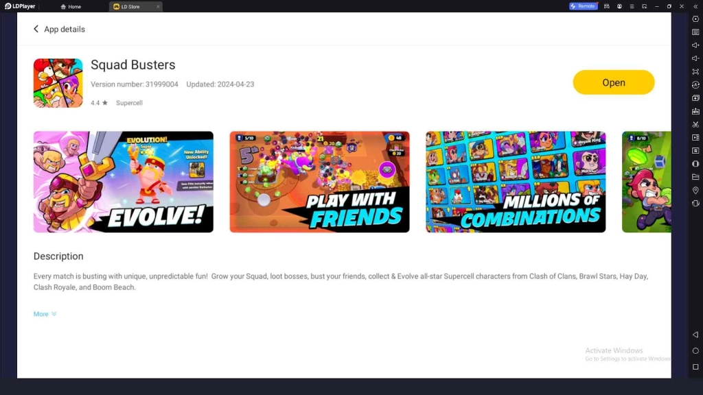Playing Squad Busters on PC with LDPlayer