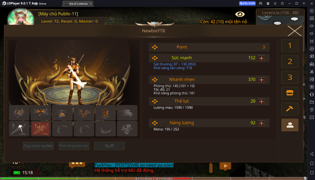ERA OF LORENCIA: Hướng Dẫn Tân Thủ Cách Chơi Chuẩn Giai Đoạn Đầu Game