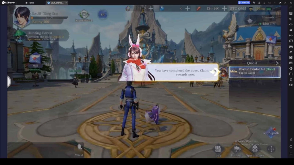 Follow Quests in SoulLand:Clash of Spirimasters