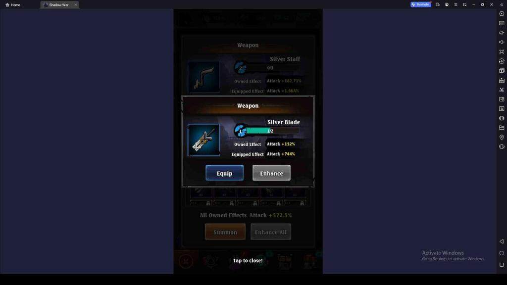 Upgrade Gear to Become Stronger