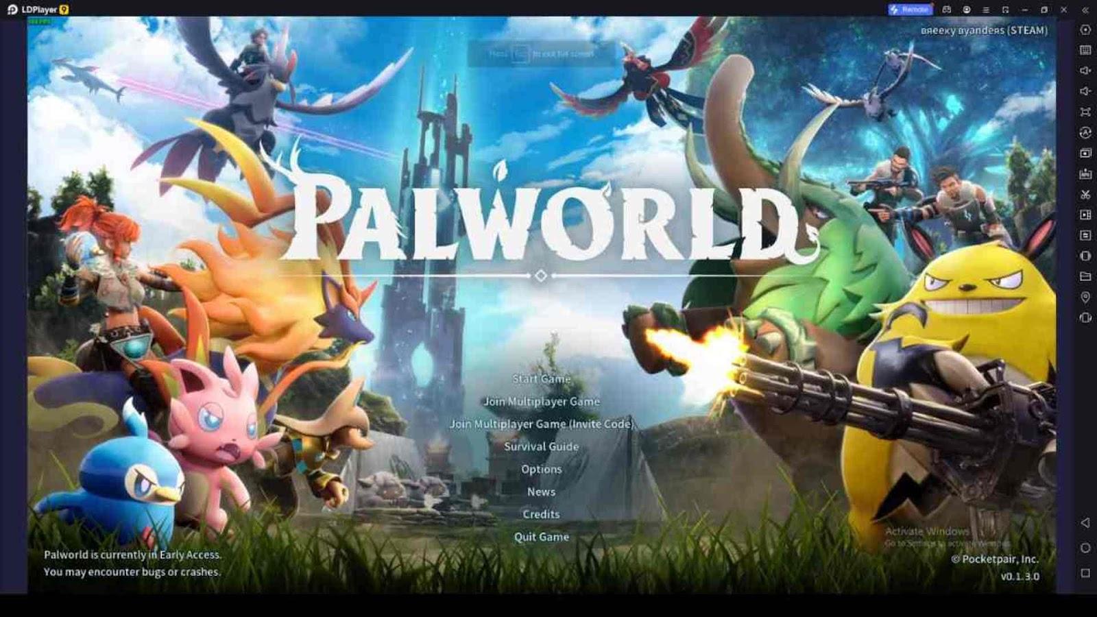 Palworld server invite codes