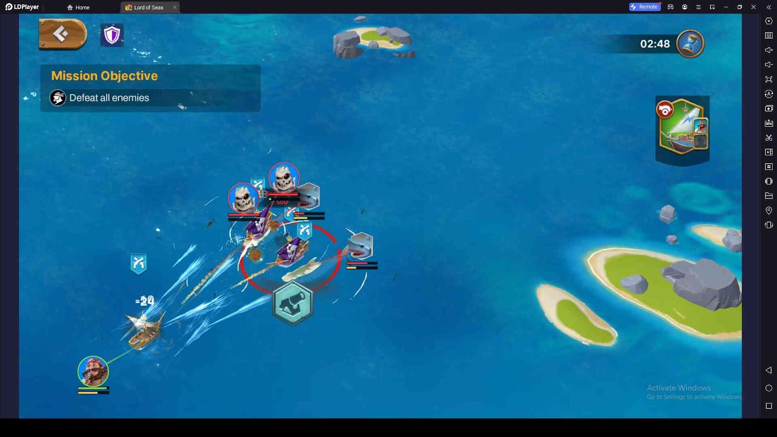 Sea Battles in Lord of Seas: Survival&Conquer