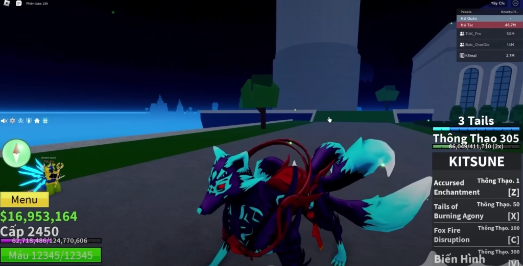 BloxFruits - Roblox: Thông Tin Và Cách Nhận Trái Ác Quỷ Kitsune Mạnh Nhất UPDATE 21