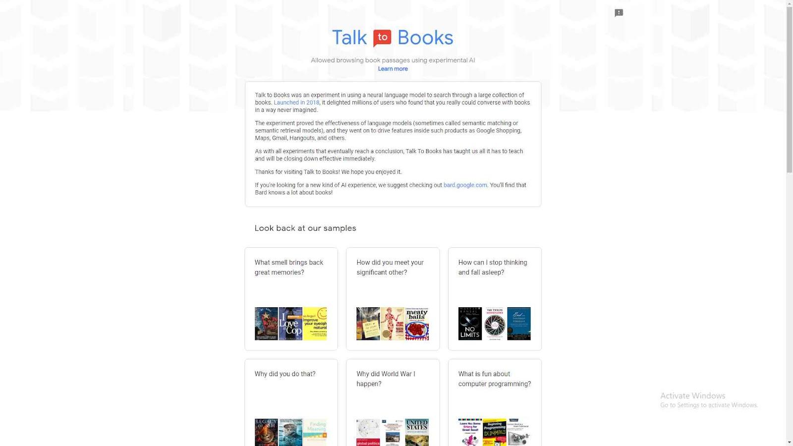 Talk to Books