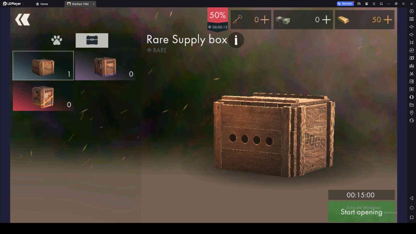 Start Opening Supply Boxes