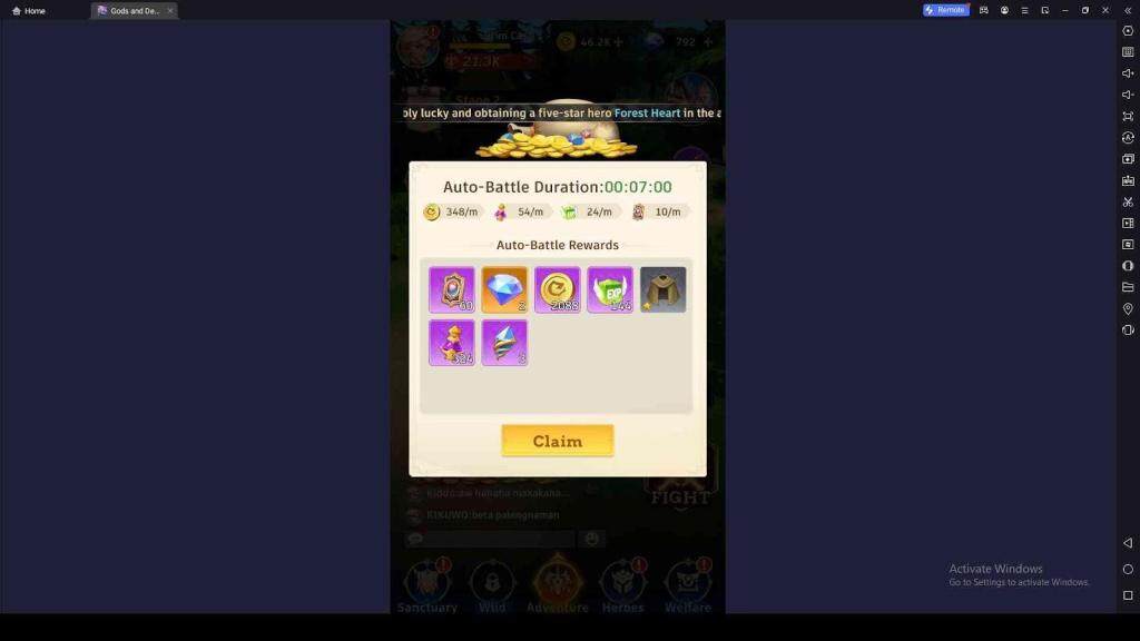 Auto-Battle Rewards
