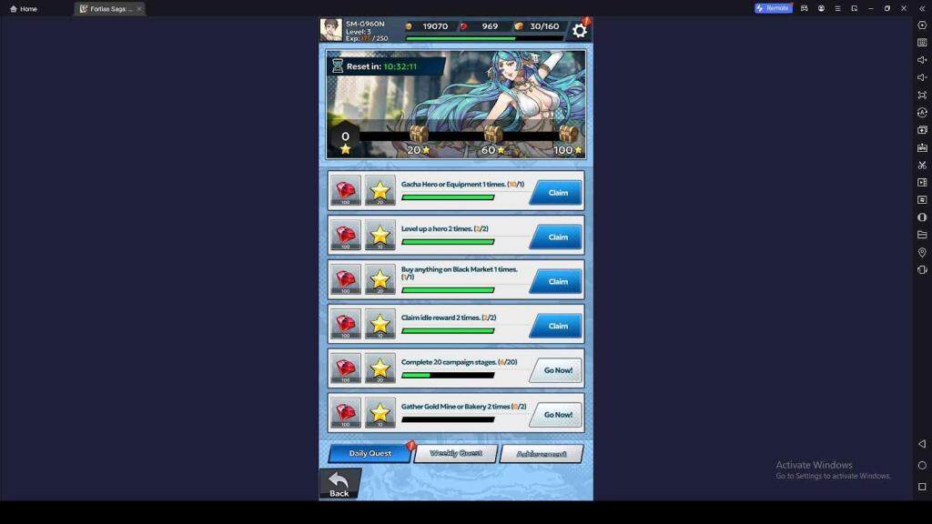 Questing Helps You Level Up in Fortias Saga: Action Adventure