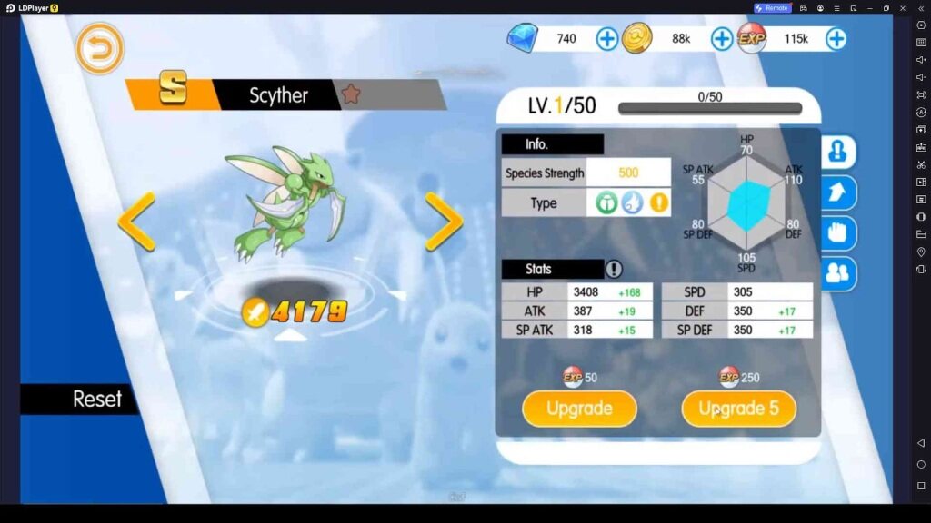 Enhance the Combat Power of the Pokémons 