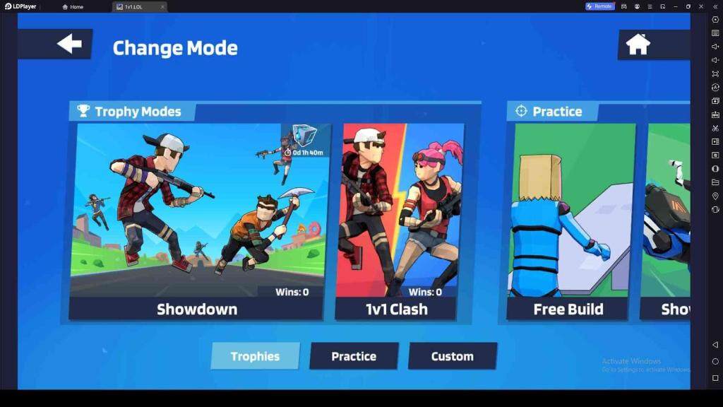 What are the Playable Modes in 1v1.LOL - Battle Royale Game