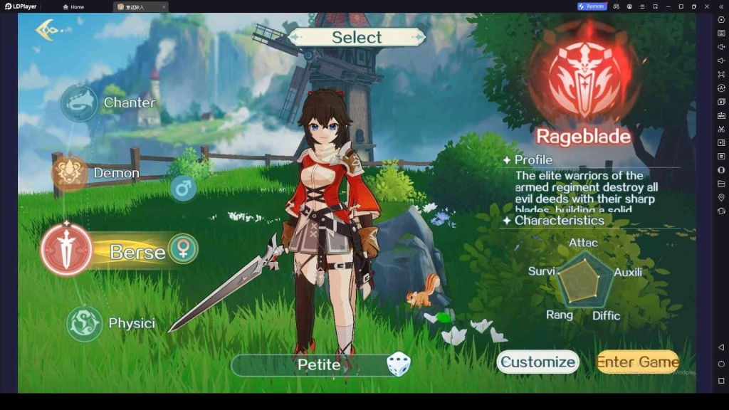 Let’s Start the Game Choosing a Class