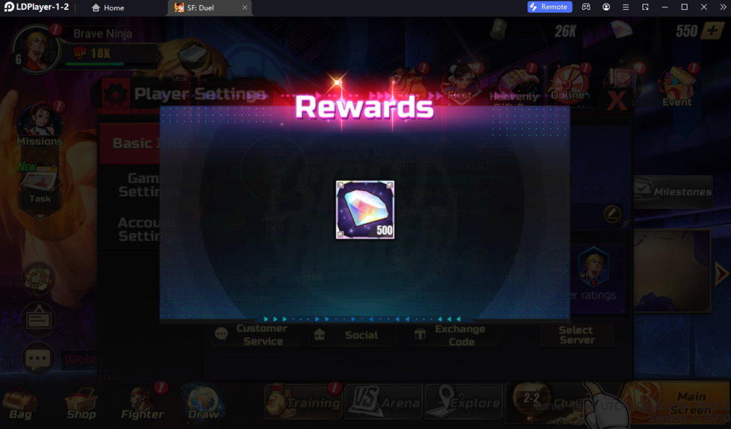 Street Fighter : Duel (SEA) แจก Giftcode (1 โค้ด) อัปเดตเรื่อยๆ ไอเทมเพียบ!! พร้อมวิธีกรอก บน LDPlayer9
