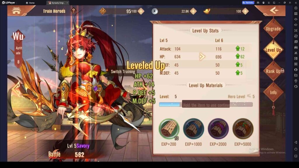 Upgrade the Best Characters You Have