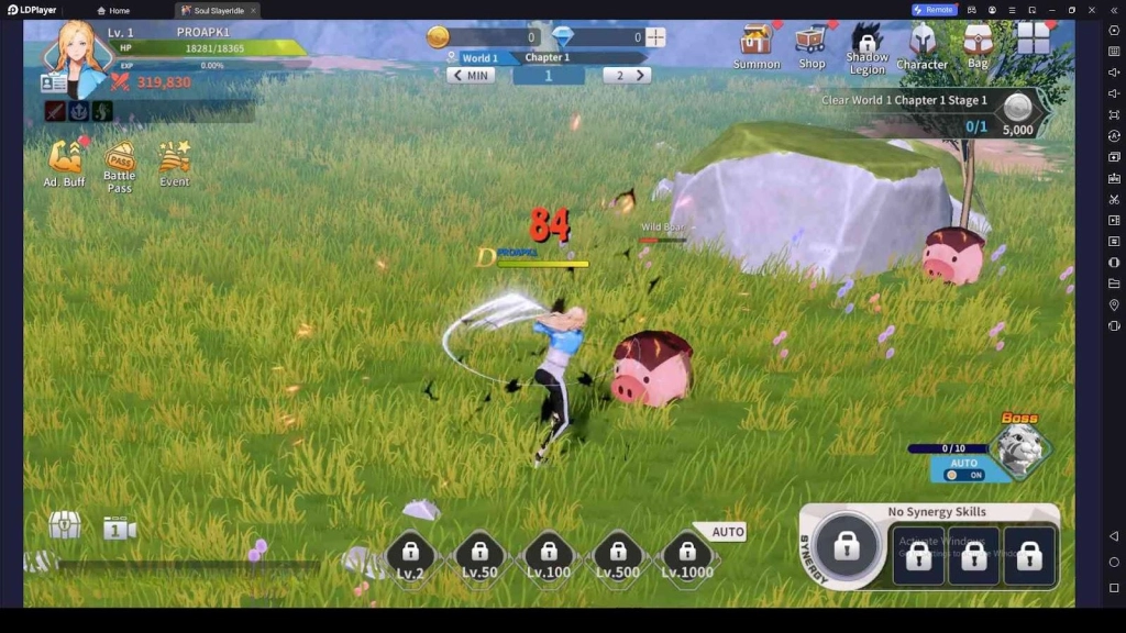 Clear Stages and Dungeons More