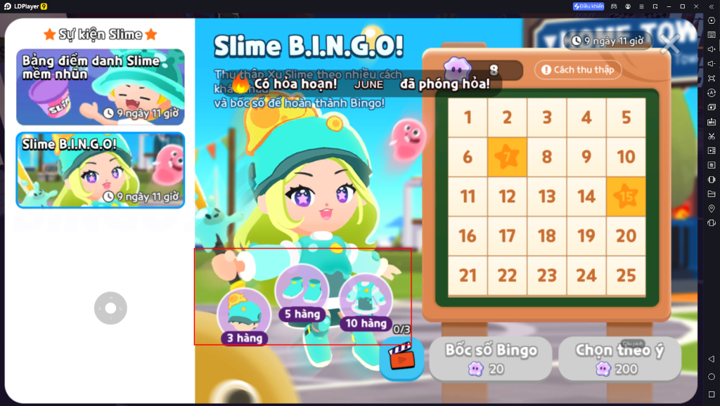 PLAY TOGETHER VNG - HƯỚNG DẪN SỰ KIỆN SLIME BINGO VÀ CÁCH KIẾM XU SLIME