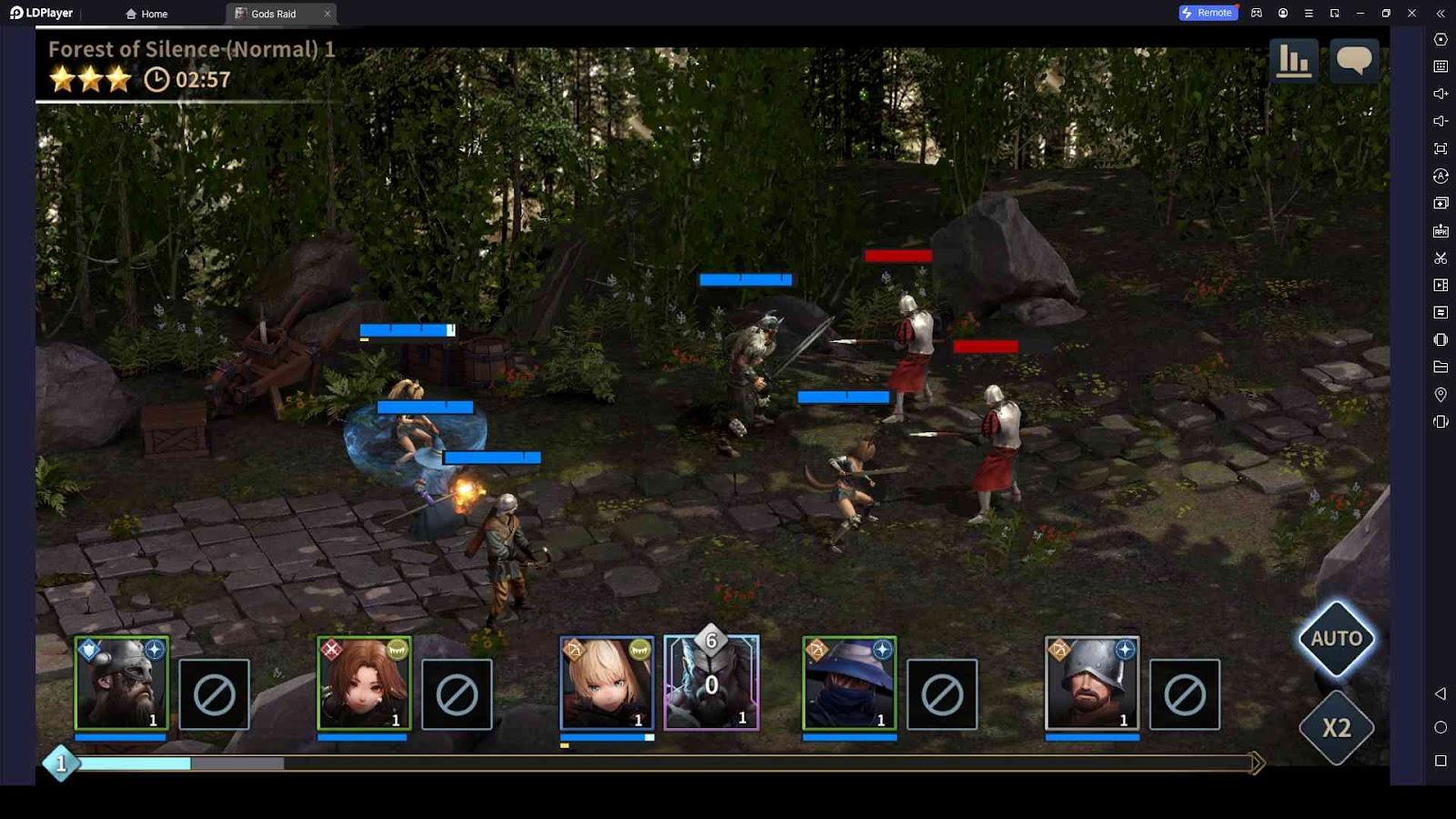 Gods Raid: Team Battle RPG Gameplay