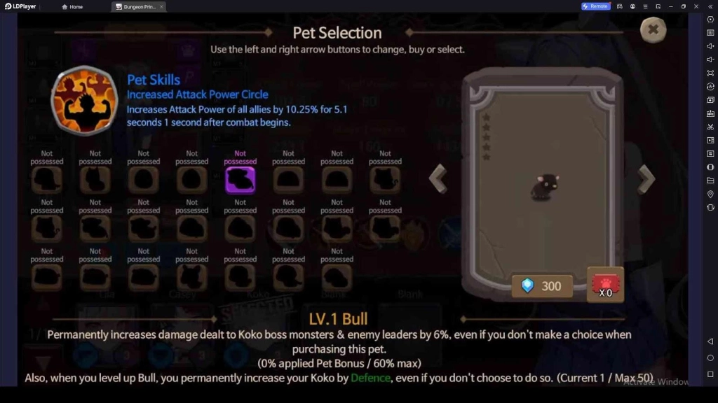 Buy Pets for the Heroines You Have