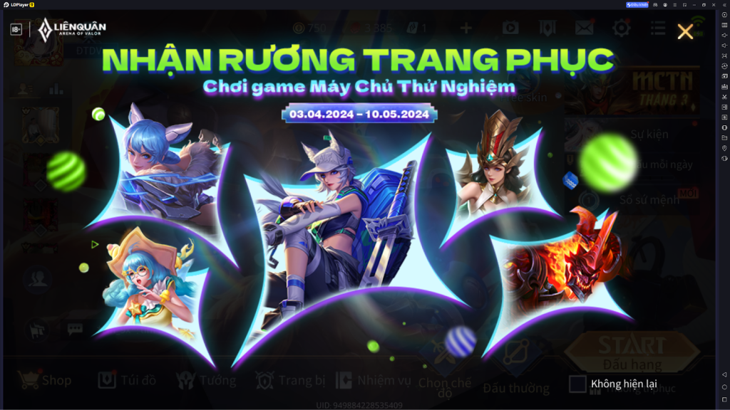 Liên Quân Mobile: Hướng dẫn tải và cài đặt Máy Chủ Thử Nghiệm trên PC