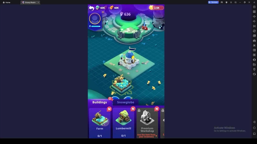 Rebuild the Town in Disney Realm Breakers