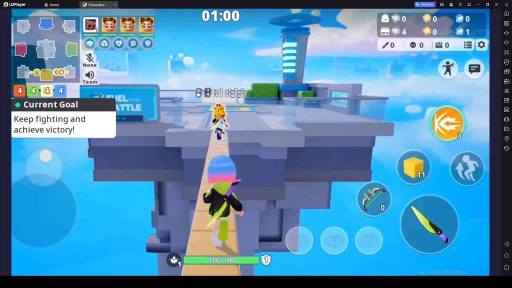 Fight Alongside with Teammates in Powerdise