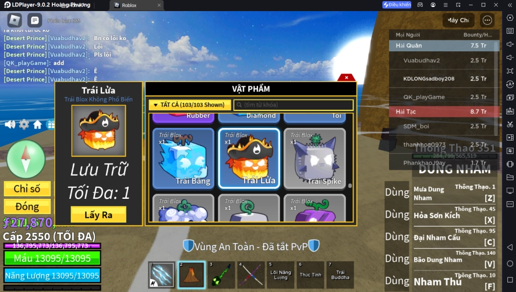 Roblox: Top 5 Trái Ác Quỷ Giúp Người Chơi Farm Nhanh Nhất Blox Fruits