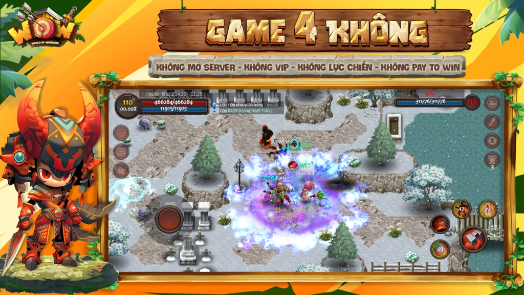 WOWs: Làng Hiệp Sĩ: tổng hợp giftcode và hướng dẫn cách nhập