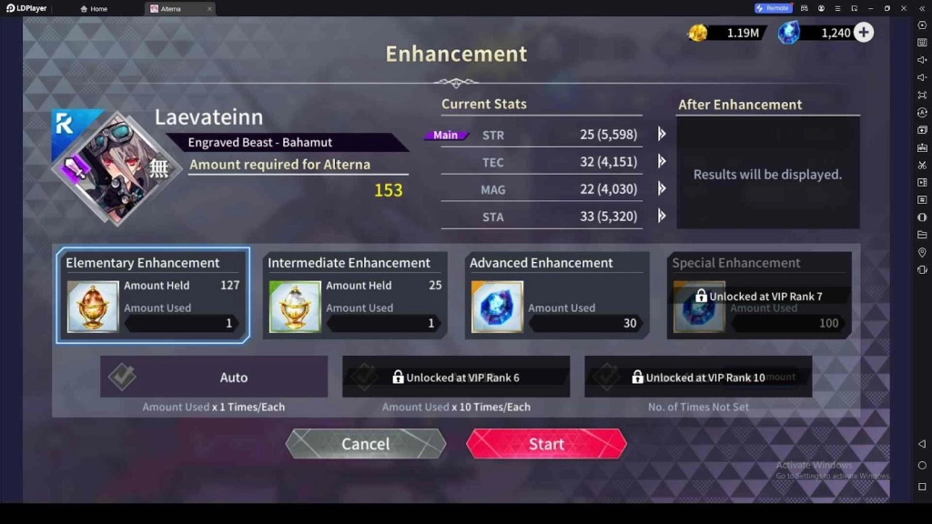 Equip the Best Gear and Enhance Them in PotK: Alternative Imitation