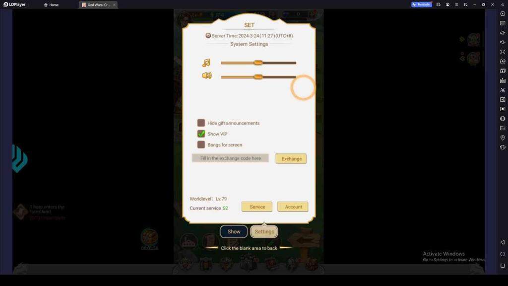 Redeeming Process for the Codes in God Wars: Cross Worlds
