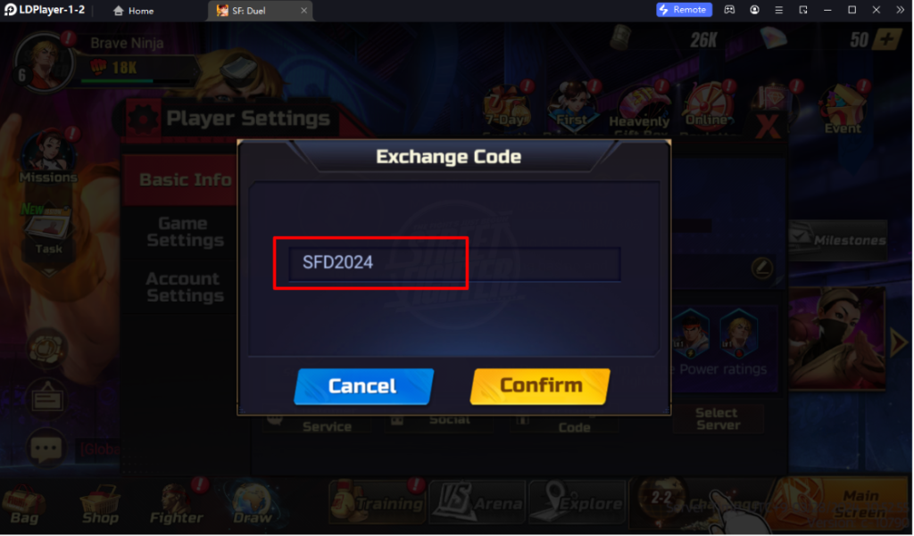 Street Fighter : Duel (SEA) แจก Giftcode (1 โค้ด) อัปเดตเรื่อยๆ ไอเทมเพียบ!! พร้อมวิธีกรอก บน LDPlayer9