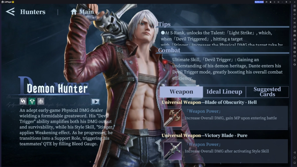 DEVIL MAY CRY: PEAK OF COMBAT Bảng xếp hạng nhân vật / TIER LIST