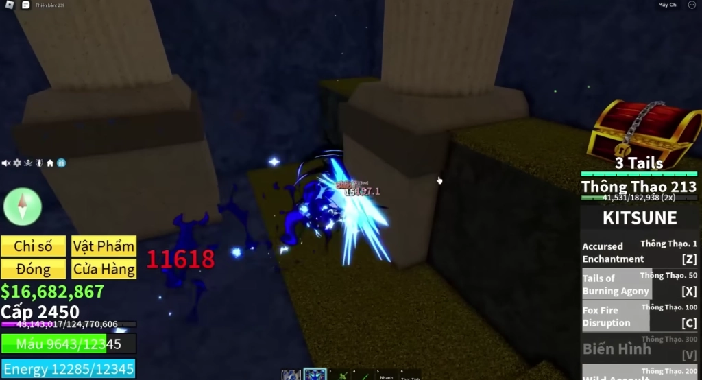 BloxFruits - Roblox: Thông Tin Và Cách Nhận Trái Ác Quỷ Kitsune Mạnh Nhất UPDATE 21