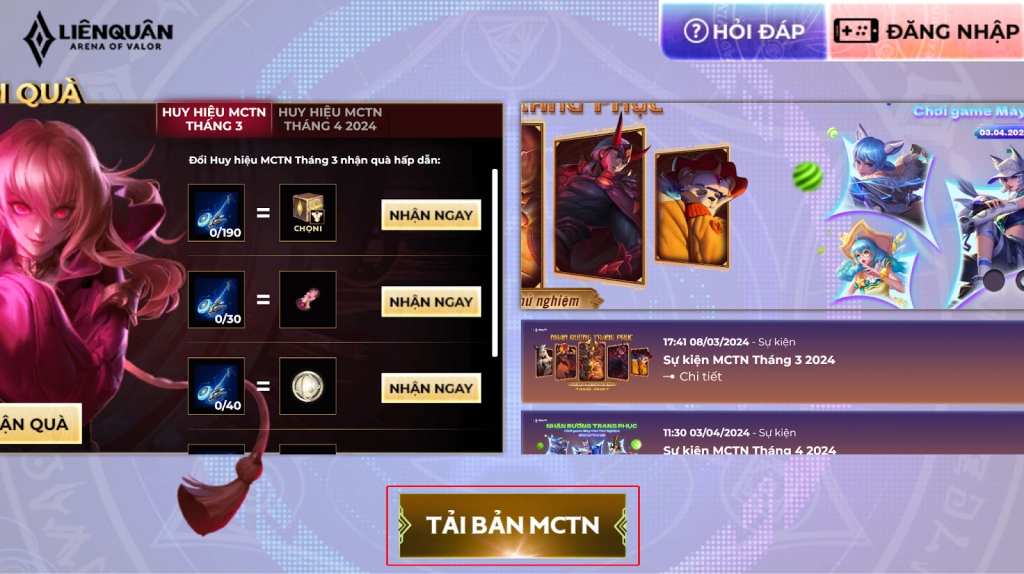 Liên Quân Mobile: Hướng dẫn tải và cài đặt Máy Chủ Thử Nghiệm trên PC