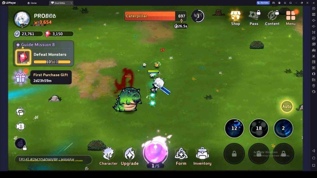 Dungeons in Soul Strike! Idle RPG