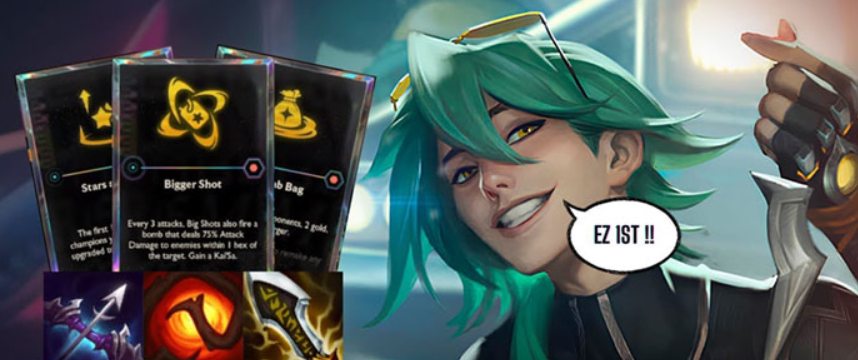 ĐTCL: Đấu Trường Chân Lý (TFT): Spam Top 1 Với Đội Hình Ezreal Tai To Mặt Lớn