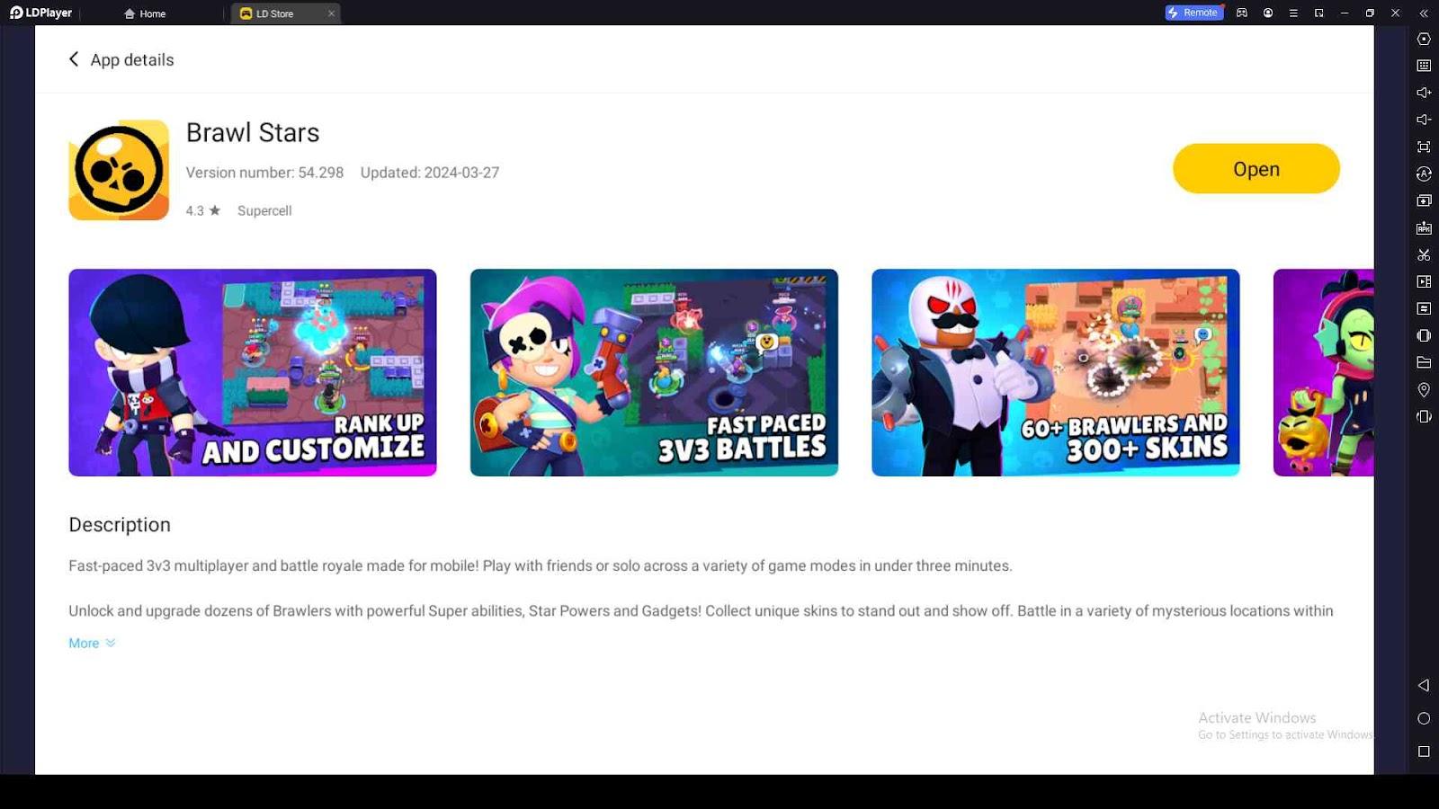 Playing Brawl Stars on PC with LDPlayer