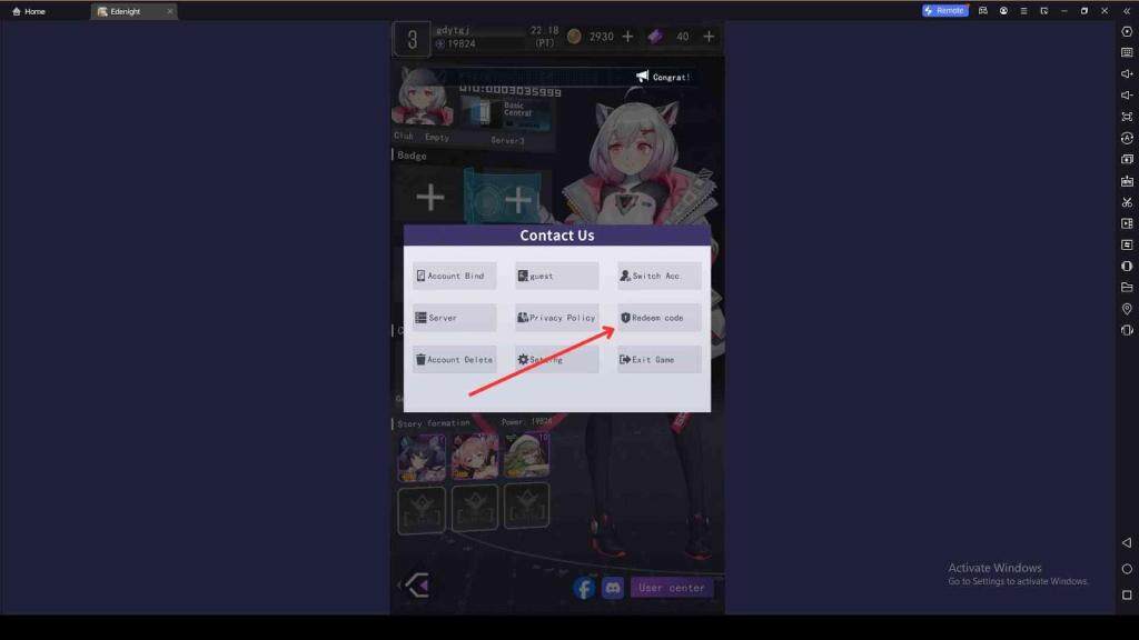Redeeming Your Codes in Edenight Idle RPG