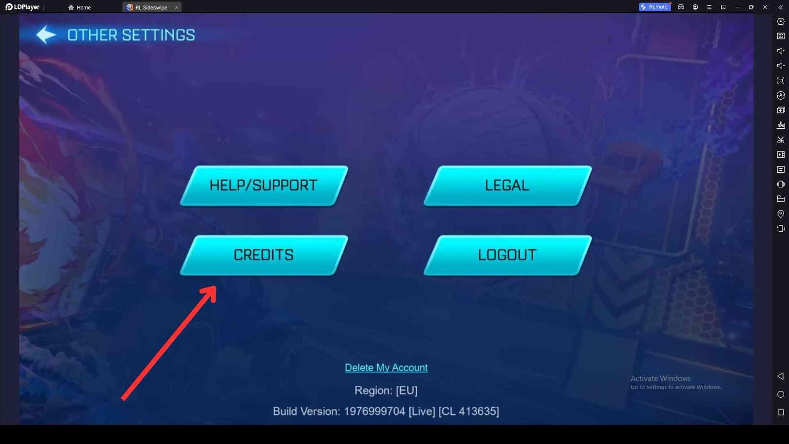 Redeeming Process for Rocket League Sideswipe Codes