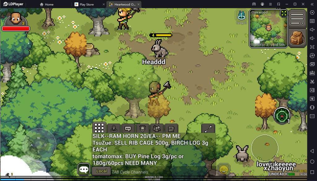 Heartwood Online ไกด์เล่นเกมฉบับเข้าใจง่ายกับเกม MMORPG ภาพ Pixel ย้อนยุคบน LDPlayer9