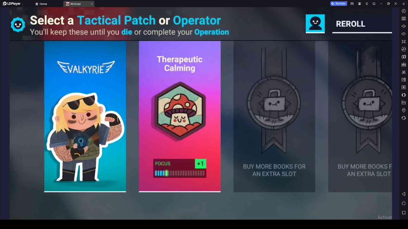 Select a Tactical Patch or Operator