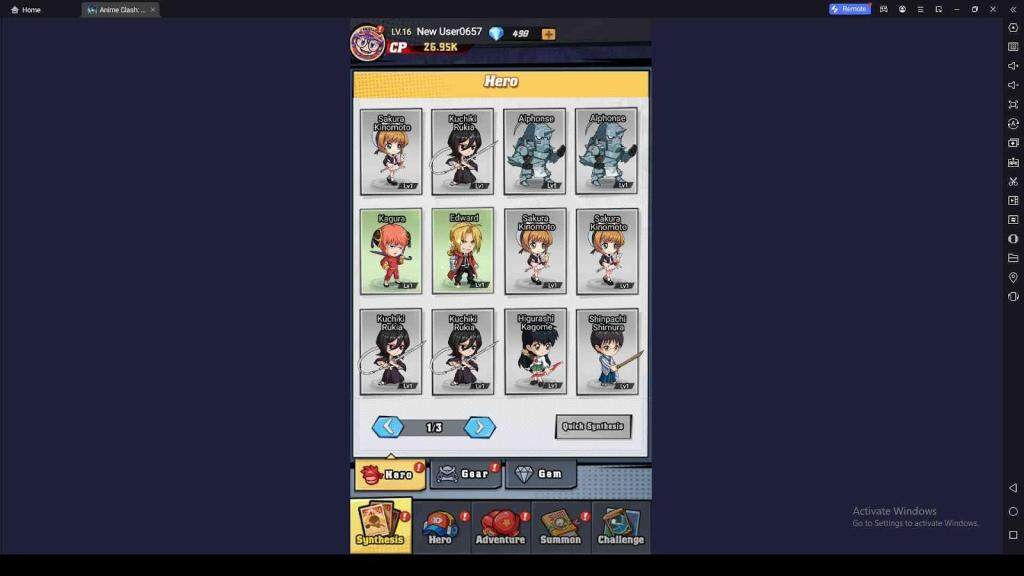 Synthesize Hero Cards to Earn Powerful Heroes