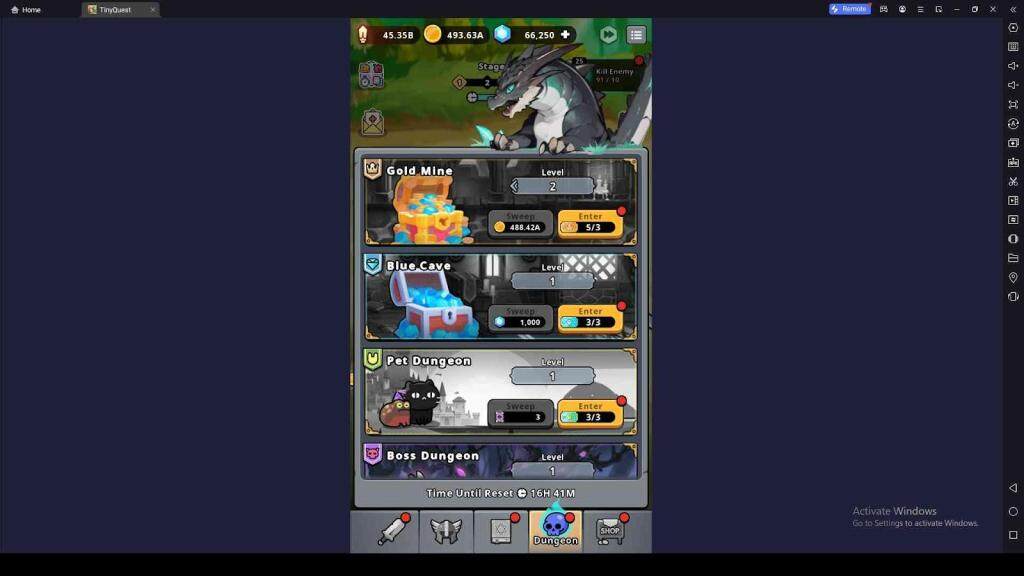 Explore Dungeons for Fabulous Rewards