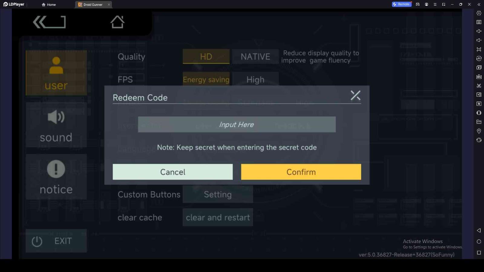 How to Redeem Codes in Droid Gunner